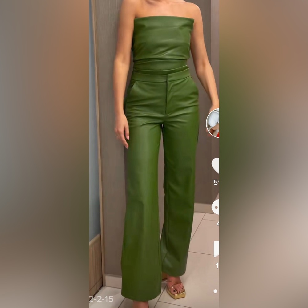 COPY - ZARA GREEN LEATHER SET | S